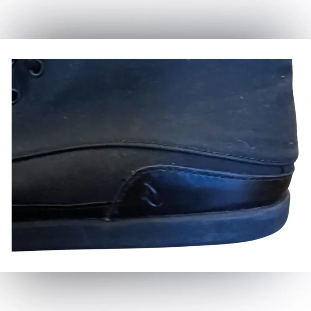 Olukai Nalukai Kapa Boots Black Canvas Size 12 - Picture 8 of 14